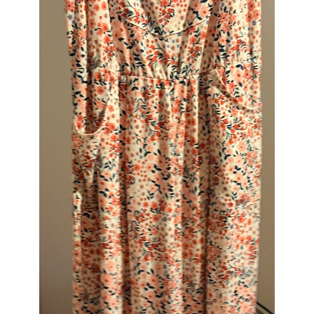 LuLaRoe Sleeveless, Floral Jumpsuit, with Pockets, Adj Straps, Sz XS - Picture 7 of 8
